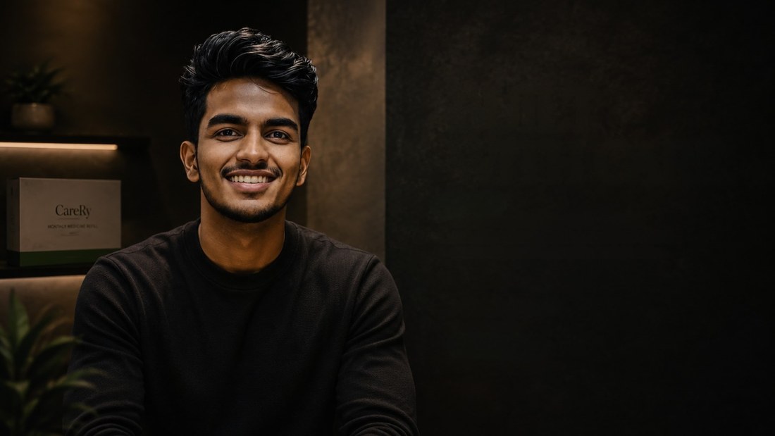 Portrait of Naveen Metla, Founder and CEO of CareRy